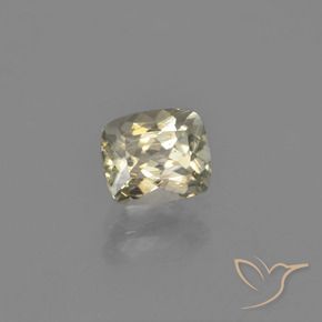 Diásporo con Cambio de Color Amarillo muy claro natural de 0.99 ct, Forma Cojín, VVS-VS