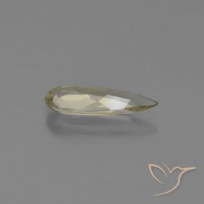 Diásporo con Cambio de Color Amarillo muy claro natural de 0.99 ct, En forma de pera, VVS-VS