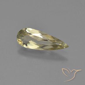 Diásporo con Cambio de Color Amarillo muy claro natural de 0.93 ct, En forma de pera, VVS-VS