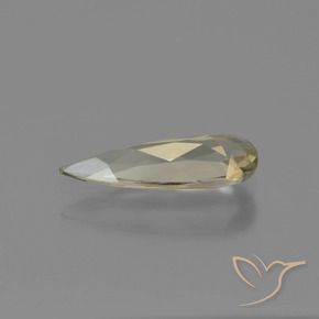 Diásporo con Cambio de Color Amarillo muy claro natural de 0.93 ct, En forma de pera, VVS-VS