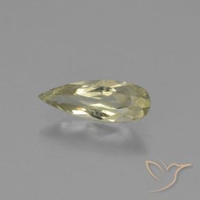 Diásporo con Cambio de Color Amarillo muy claro natural de 0.72 ct, En forma de pera, VS