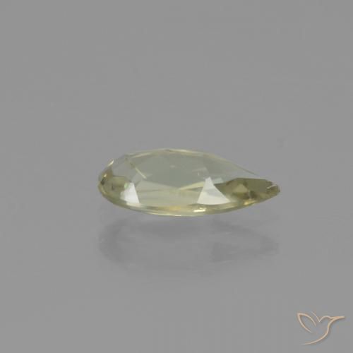Diásporo con Cambio de Color Amarillo muy pálido natural de 0.80 ct, En forma de pera, VS