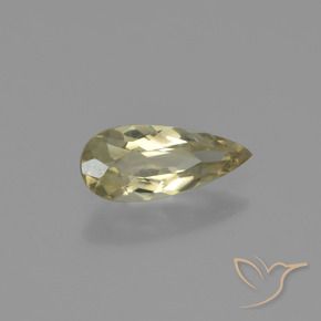 Diásporo con Cambio de Color Amarillo claro natural de 0.65 ct, En forma de pera, VVS