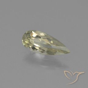 Diásporo con Cambio de Color Amarillo claro natural de 0.79 ct, En forma de pera, VS