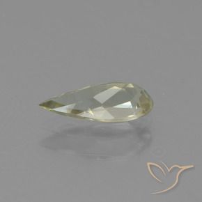 Diásporo con Cambio de Color Amarillo claro natural de 0.79 ct, En forma de pera, VS