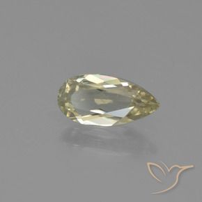 Diásporo con Cambio de Color Amarillo claro natural de 0.71 ct, En forma de pera, VVS