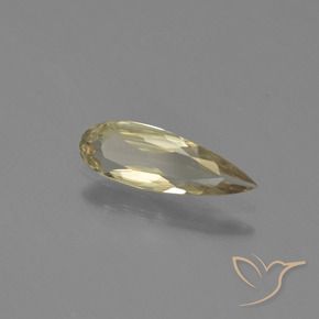 Diásporo con Cambio de Color Amarillo pálido natural de 0.62 ct, En forma de pera, VVS