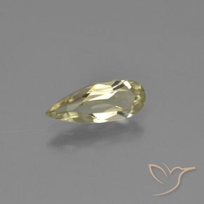 Diásporo con Cambio de Color Amarillo claro natural de 1.05 ct, En forma de pera, VVS-VS