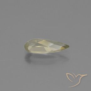 Diásporo con Cambio de Color Amarillo claro natural de 1.05 ct, En forma de pera, VVS-VS