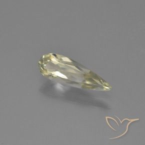 Diásporo con Cambio de Color Amarillo muy pálido natural de 0.97 ct, En forma de pera, VVS-VS