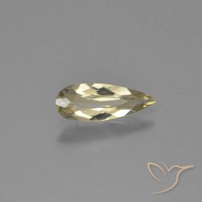 Diásporo con Cambio de Color Amarillo terroso natural de 0.82 ct, En forma de pera, VVS-VS