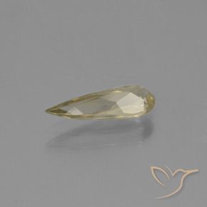 Diásporo con Cambio de Color Amarillo terroso natural de 1.03 ct, En forma de pera, VVS-VS