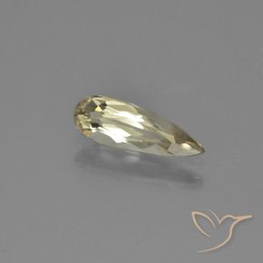 Diásporo con Cambio de Color Amarillo dorado muy claro natural de 0.94 ct, En forma de pera, VVS-VS