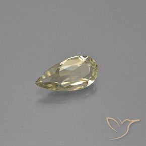 Diásporo con Cambio de Color Amarillo claro natural de 0.85 ct, En forma de pera, VVS-VS