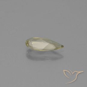 Diásporo con Cambio de Color Amarillo claro natural de 0.85 ct, En forma de pera, VVS-VS