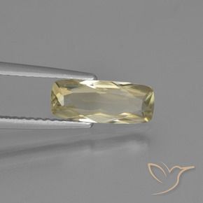 Diásporo con Cambio de Color Amarillo muy pálido natural de 1.14 ct, Forma Cojín, VVS
