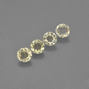 Gemas de diasporo con cambio de color amarillo natural de 1,74 ct, corte redondo, VVS-VS