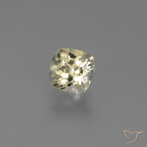 Diásporo con Cambio de Color Amarillo dorado muy claro natural de 0.80 ct, Forma Cojín, VVS-VS