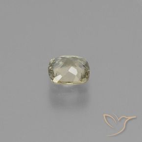 Diasporo con cambio de color amarillo natural de 0,66 ct, corte cojín, VVS-VS