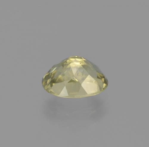 Diasporo con cambio de color amarillo natural de 1,18 ct, corte óvalo, VS-SI