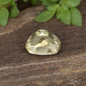Diasporo con cambio de color amarillo natural de 0,54 ct, corte cojín, VVS