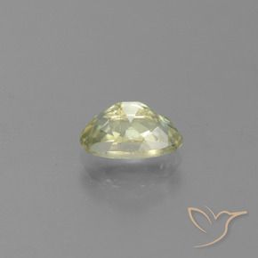 Diasporo con cambio de color amarillo natural de 1,35 ct, corte óvalo, VS-SI