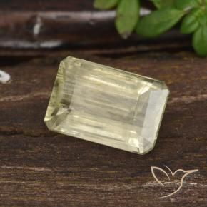 Diásporo con Cambio de Color Amarillo muy claro natural de 1.59 ct, Corte Octágono / Esmeralda, VS-SI