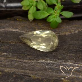 Diásporo con Cambio de Color Amarillo cálido natural de 0.82 ct, En forma de pera, VVS-VS