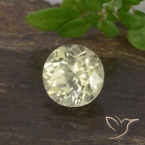Diásporo con Cambio de Color Amarillo claro natural de 0.68 ct, Redondo, VS