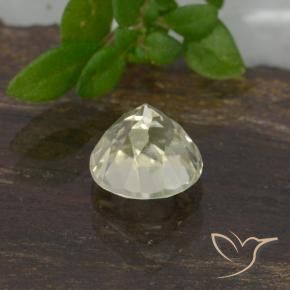 Diásporo con Cambio de Color Amarillo pálido natural de 0.70 ct, Redondo, VVS-VS