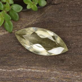 Diasporo con cambio de color amarillo natural de 0,76 ct, marquesa, VVS-VS