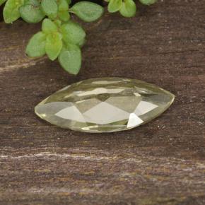 Diasporo con cambio de color amarillo natural de 0,76 ct, marquesa, VVS-VS