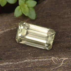 Diásporo con Cambio de Color Amarillo claro natural de 0.87 ct, Corte Octágono / Esmeralda, VVS-VS