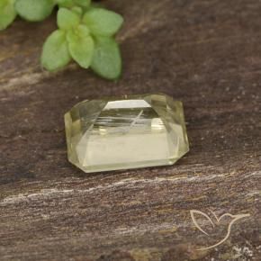 Diásporo con Cambio de Color Amarillo muy claro natural de 0.73 ct, Corte Octágono / Esmeralda, VVS-VS