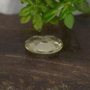 Diasporo con cambio de color amarillo natural de 0,50 ct, corte óvalo, VVS-VS