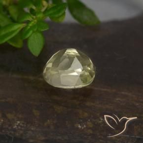 Diásporo con Cambio de Color Amarillo muy pálido natural de 0.80 ct, Ovalada, VVS-VS