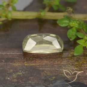 Diásporo con Cambio de Color Amarillo muy pálido natural de 0.96 ct, Forma Cojín, VVS-VS