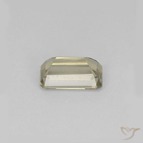 Diásporo con Cambio de Color Amarillo claro natural de 0.91 ct, Corte Octágono / Esmeralda, VS