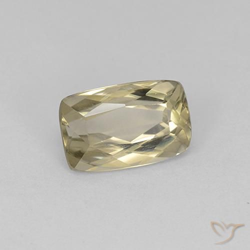 Diásporo con Cambio de Color Amarillo muy claro natural de 1.37 ct, Forma Cojín, VS