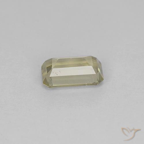 Diásporo con Cambio de Color Amarillo claro natural de 0.79 ct, Corte Octágono / Esmeralda, VVS-VS