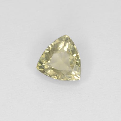 Diasporo con cambio de color amarillo natural de 0,70 ct, trillón, VS