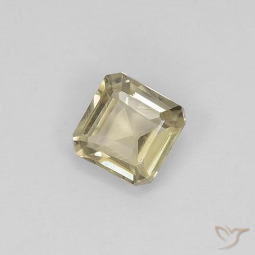 Diásporo con Cambio de Color Amarillo claro natural de 0.99 ct, Corte Octágono / Esmeralda, VS
