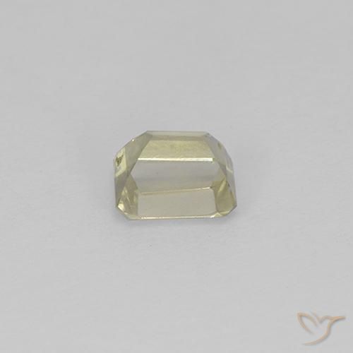 Diásporo con Cambio de Color Amarillo claro natural de 0.79 ct, Corte Octágono / Esmeralda, VS