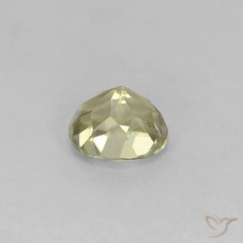 Diásporo con Cambio de Color Beige amarillo natural de 0.72 ct, Ovalada, VS