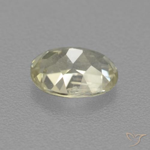 Diásporo con Cambio de Color Amarillo claro natural de 0.88 ct, Ovalada, VS