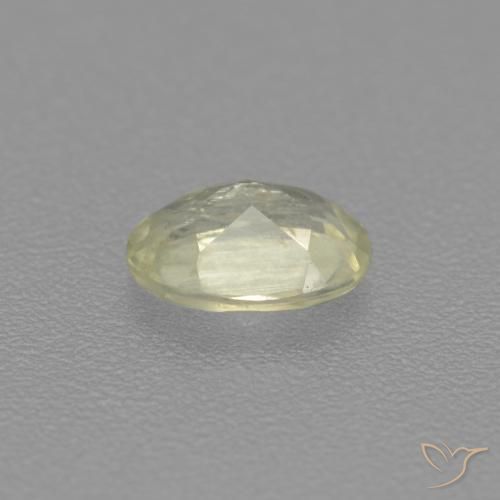 Diásporo con Cambio de Color Amarillo pálido natural de 0.47 ct, Ovalada, VS