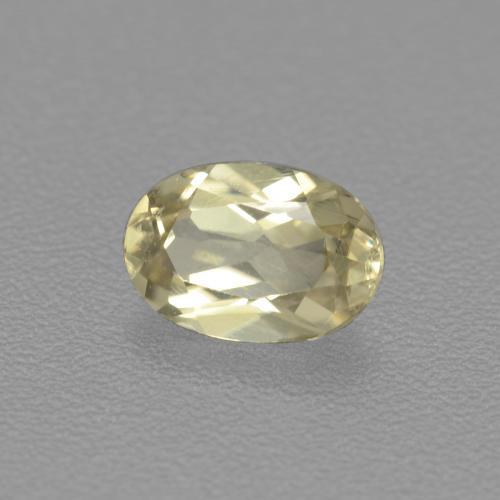 Diasporo con cambio de color amarillo natural de 0,54 ct, corte óvalo, VS