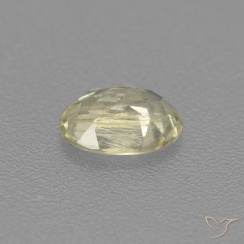Diásporo con Cambio de Color Amarillo claro natural de 0.51 ct, Ovalada, VS