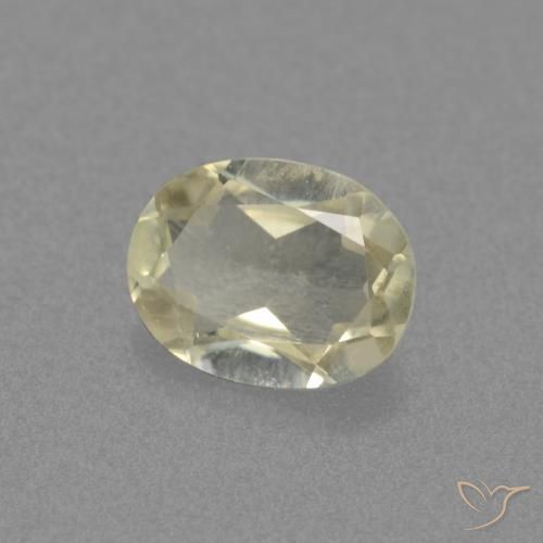Diásporo con Cambio de Color Amarillo claro natural de 0.58 ct, Ovalada, VS