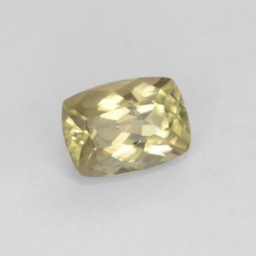 Diásporo con Cambio de Color Amarillo claro natural de 0.89 ct, Corte Cojín, VS